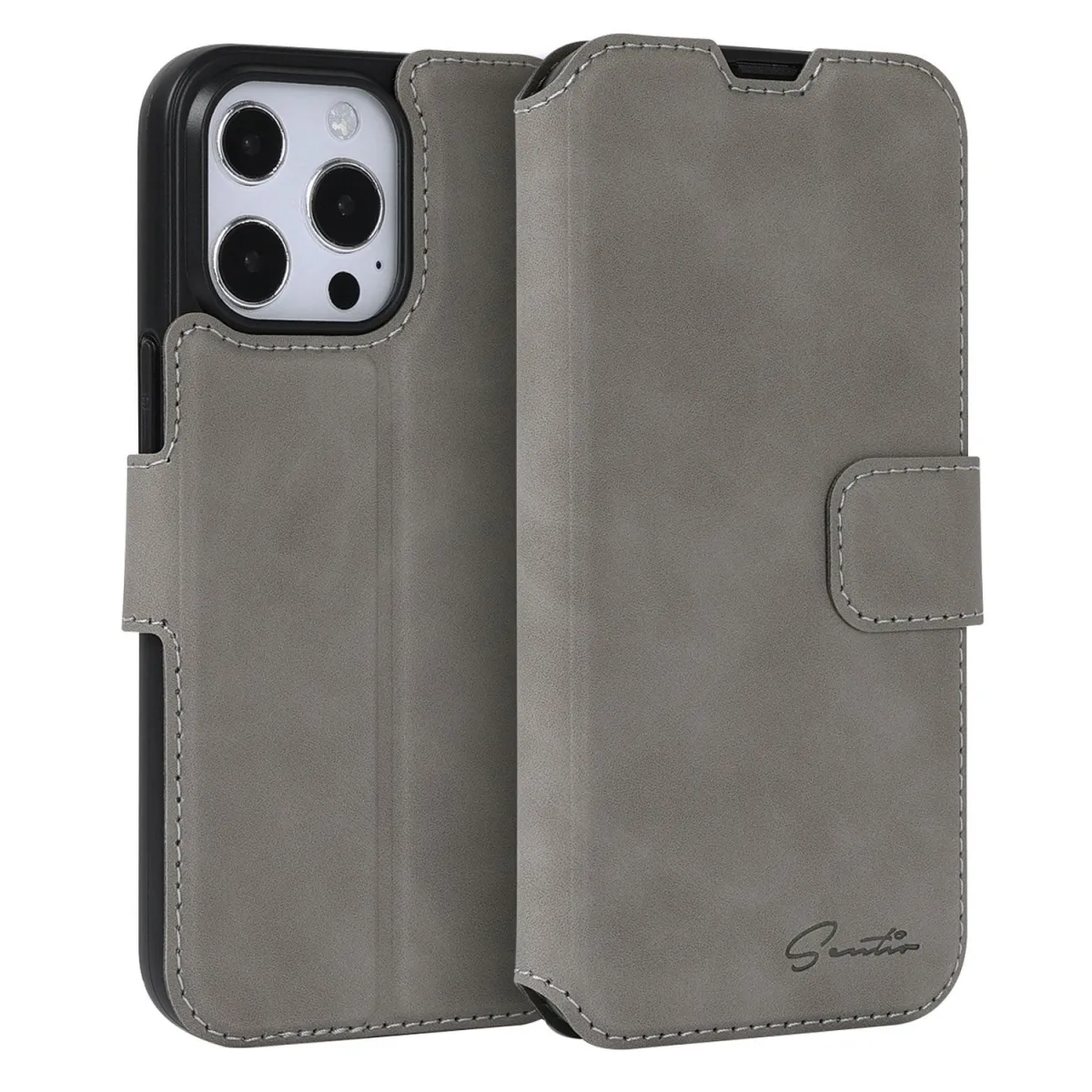 Sentio Θήκη Book Cover για iPhone 13 Pro Grey