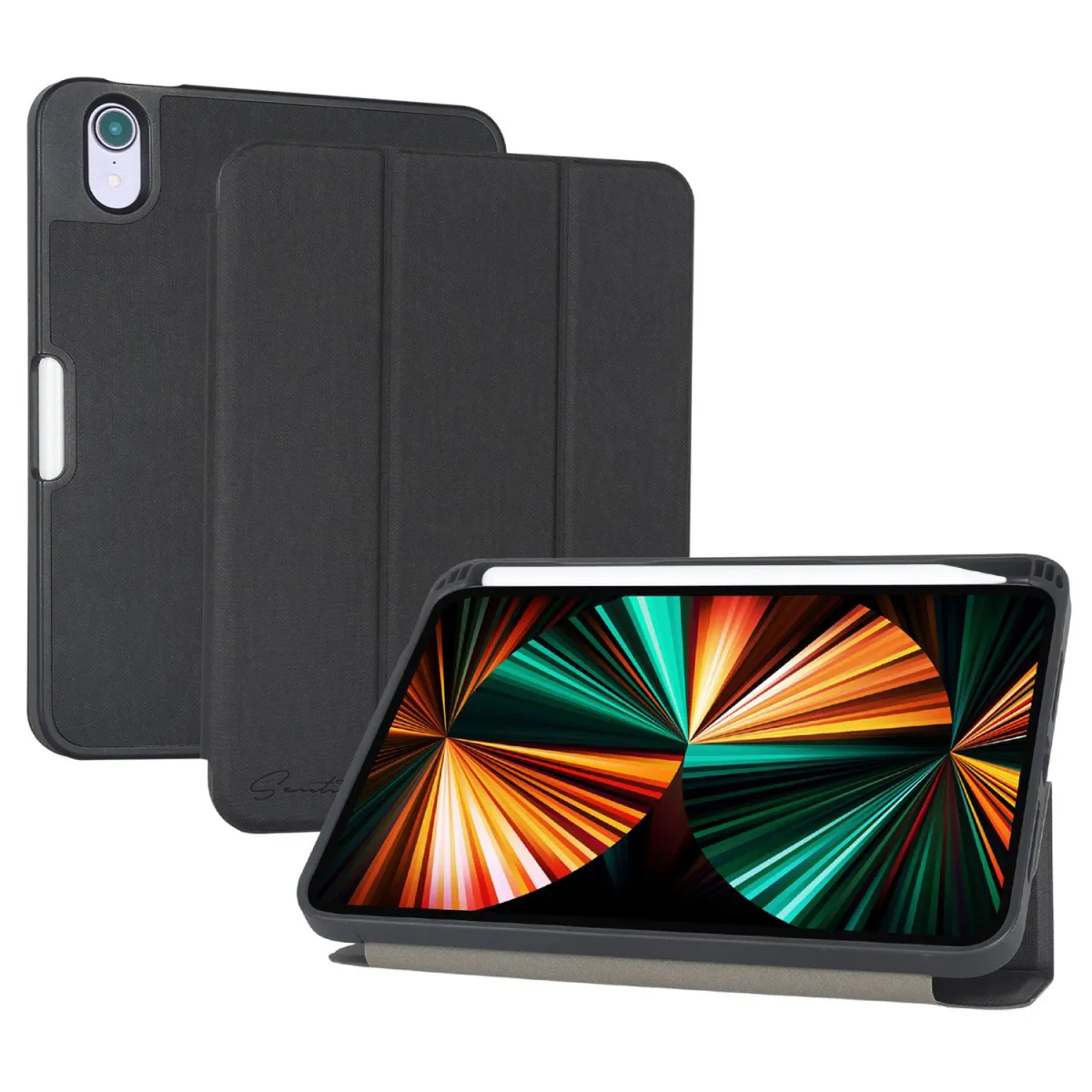 Sentio Θήκη Book Cover για tablet iPad mini 8.3" Μαύρη