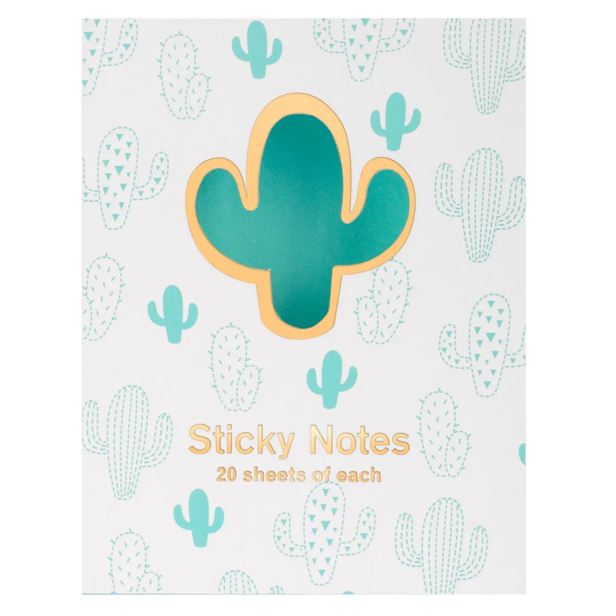 Sentio Αυτοκόλλητα Χαρτάκια Cactus 30φύλλα