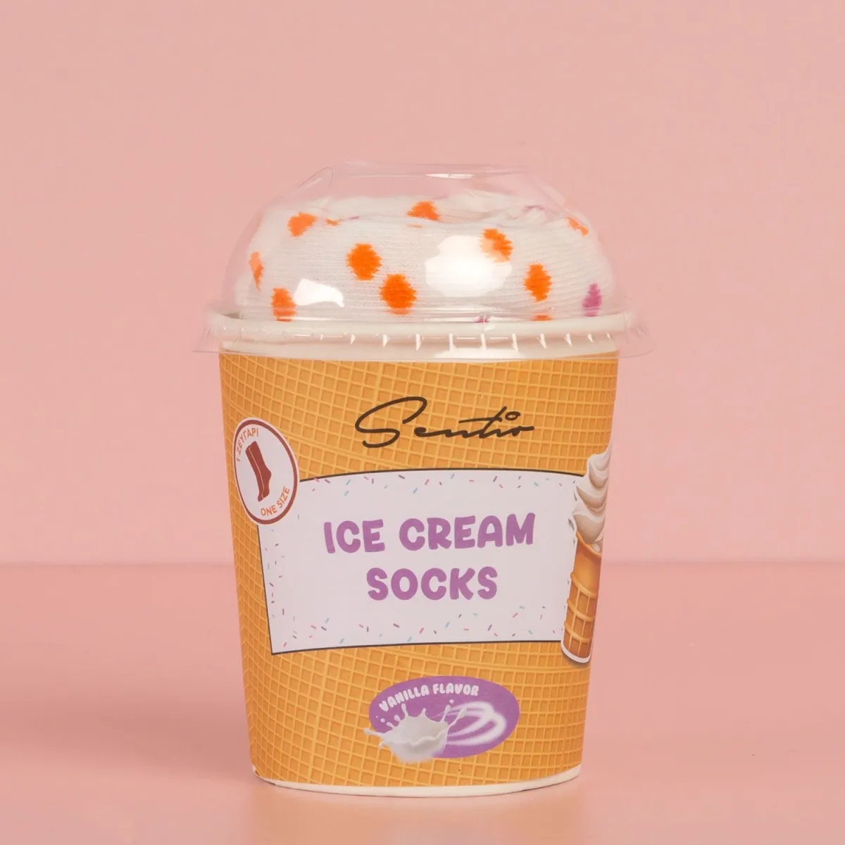 Sentio Κάλτσες Ice Cream White 1τεμ.