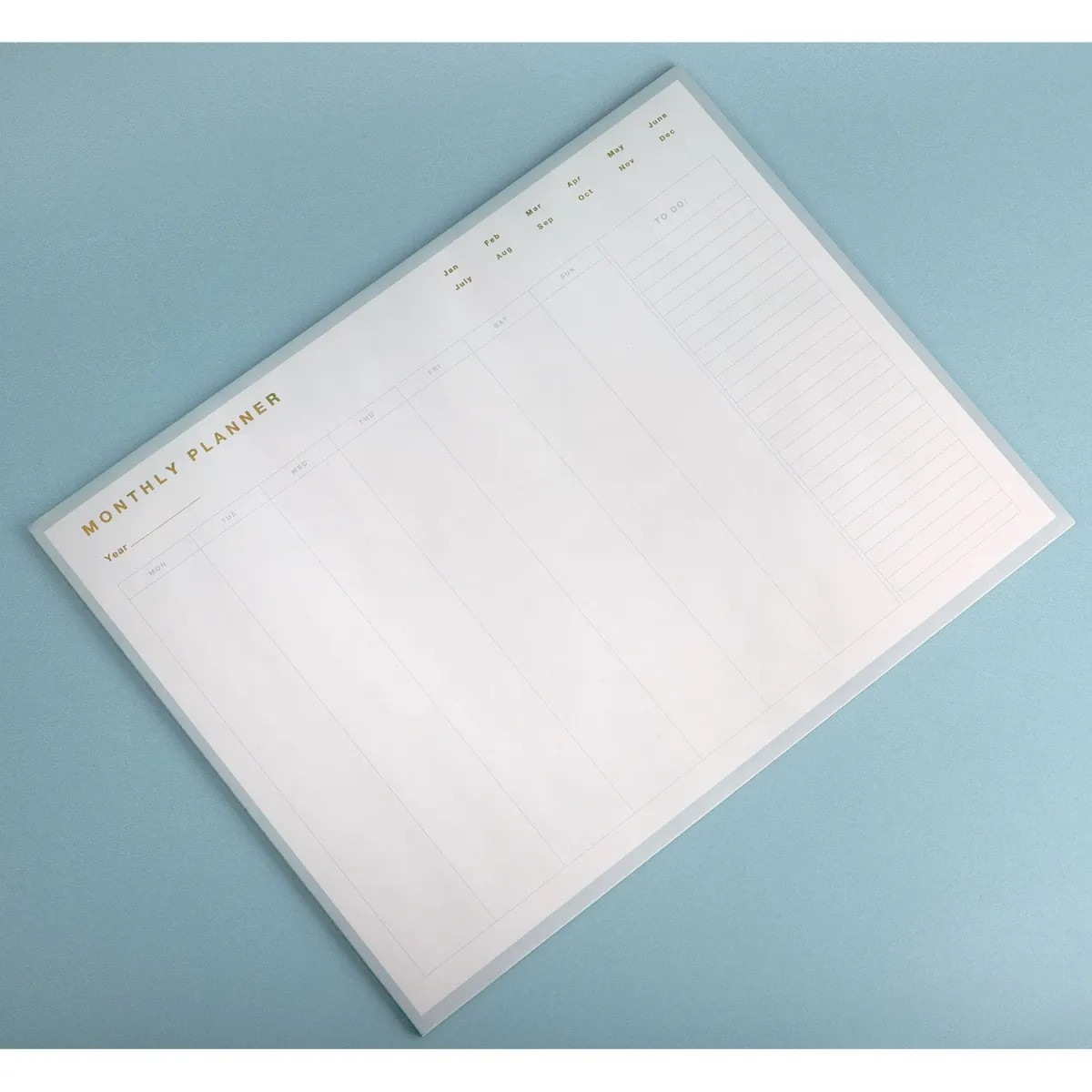 Sentio Planner Μηνιαίο Aqua