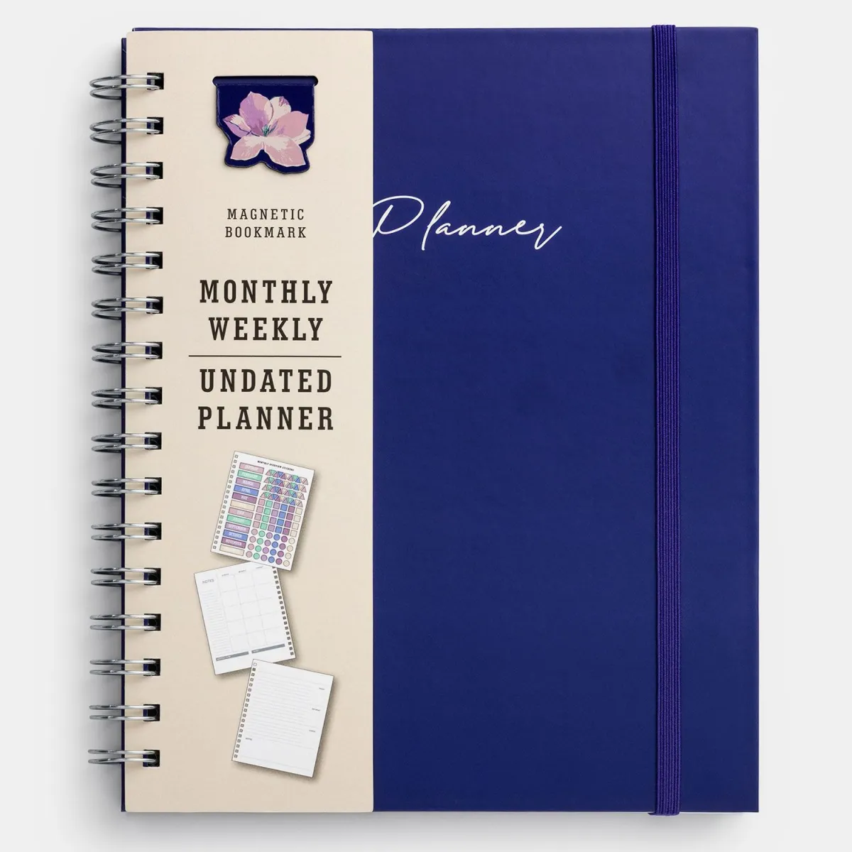 Sentio Σπιράλ Planner με Σελιδοδείκτη Blue
