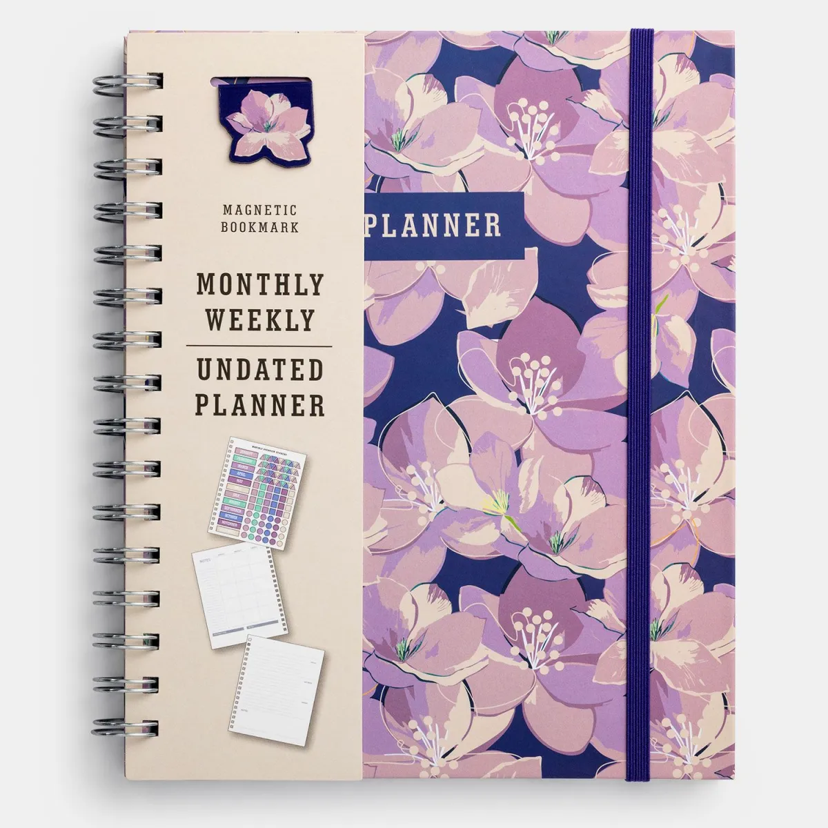 Sentio Σπιράλ Planner με Σελιδοδείκτη Orchid