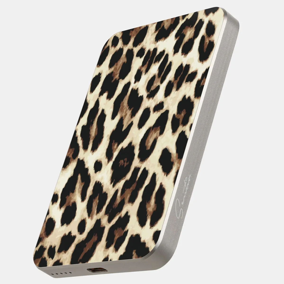 Sentio Powerbank με ασύρματη φόρτιση 5000mAh Leopard