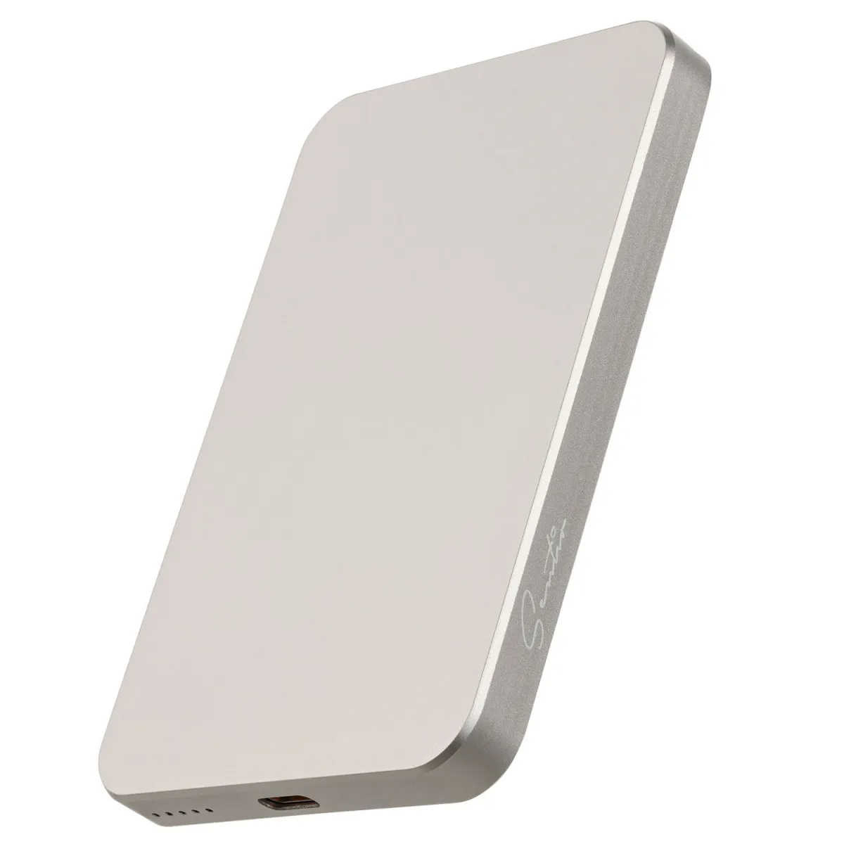Sentio Powerbank με ασύρματη φόρτιση PD 5000 mAh 1 Θέσης 22.5W Titanium Grey