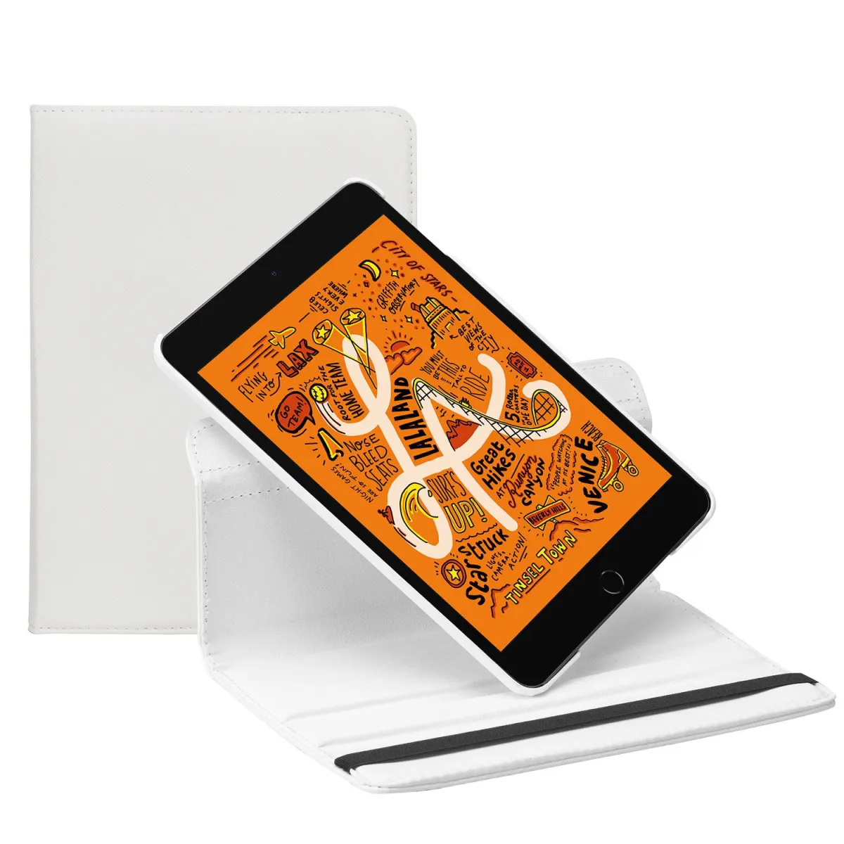 Θήκη Sentio Rotating για tablet iPad mini (2019) 7.9" Λευκή