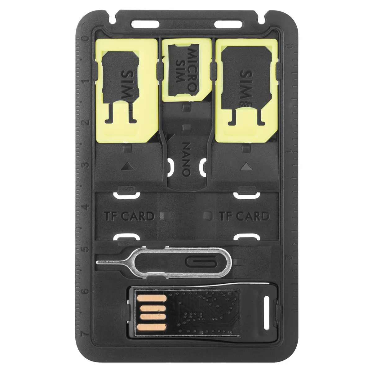Sentio Sim Card Adapter 4 in 1, Πράσινο