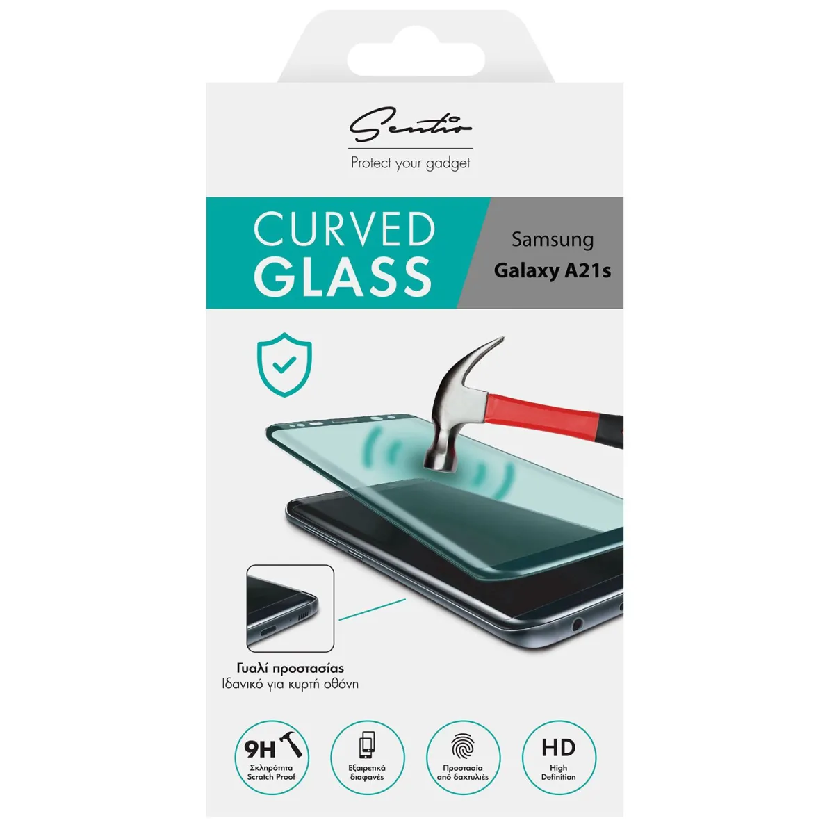 Sentio Γυαλί Tempered 2.5D για Samsung Galaxy A21s / A21