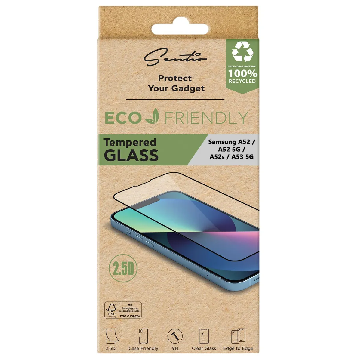 Sentio Γυαλί Tempered 2.5D για Samsung Galaxy A52 / A52 5G / A52s / A53 5G