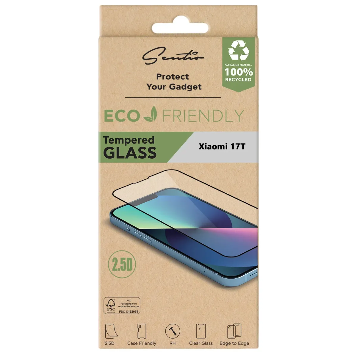Sentio Γυαλί Tempered 2.5D για Xiaomi 17T