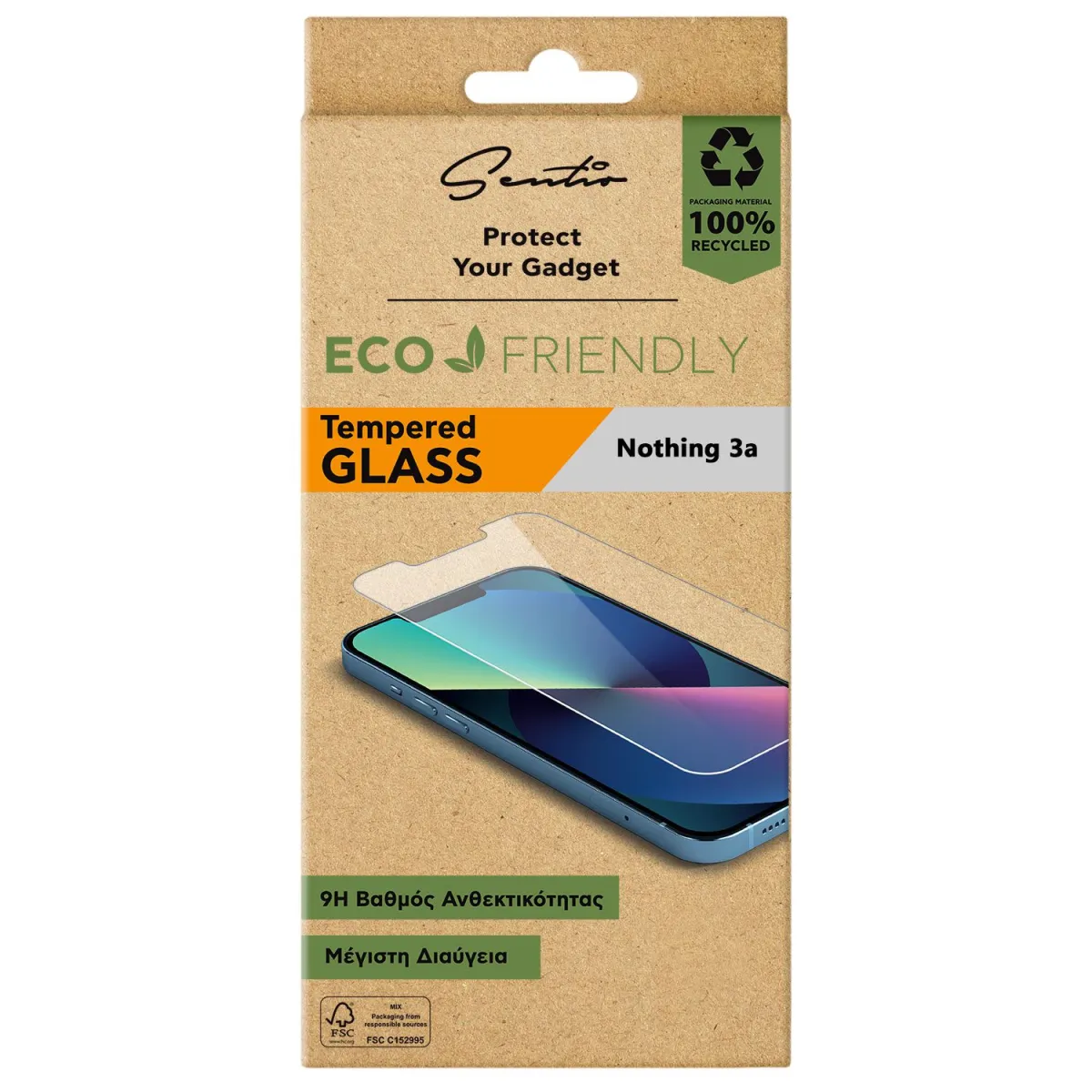 Sentio Γυαλί Tempered 2D για Nothing Phone 3a