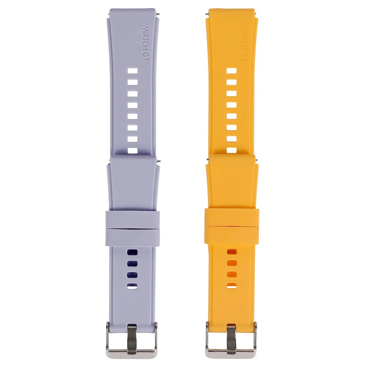 Sentio Universal Smartwatch Straps 20mm Silicone Λιλά-Κίτρινο