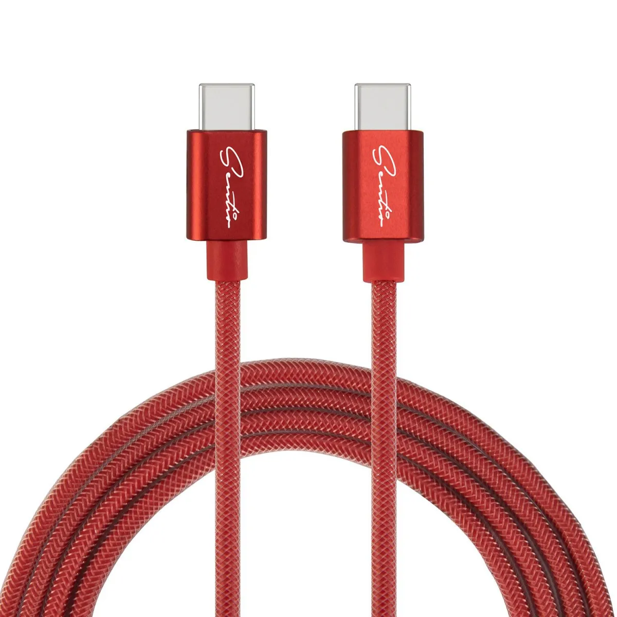 Sentio Καλώδιο USB-C to USB-C 1.2 m Κόκκινο