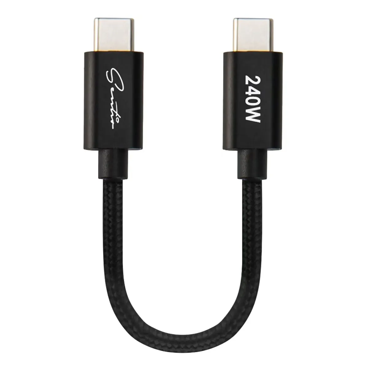 Sentio Καλώδιο USB-C to USB-C 240W 0.2 m Μαύρο
