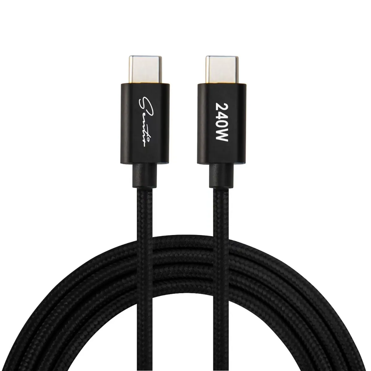 Sentio Καλώδιο USB-C to USB-C 240W 1.2 m Μαύρο