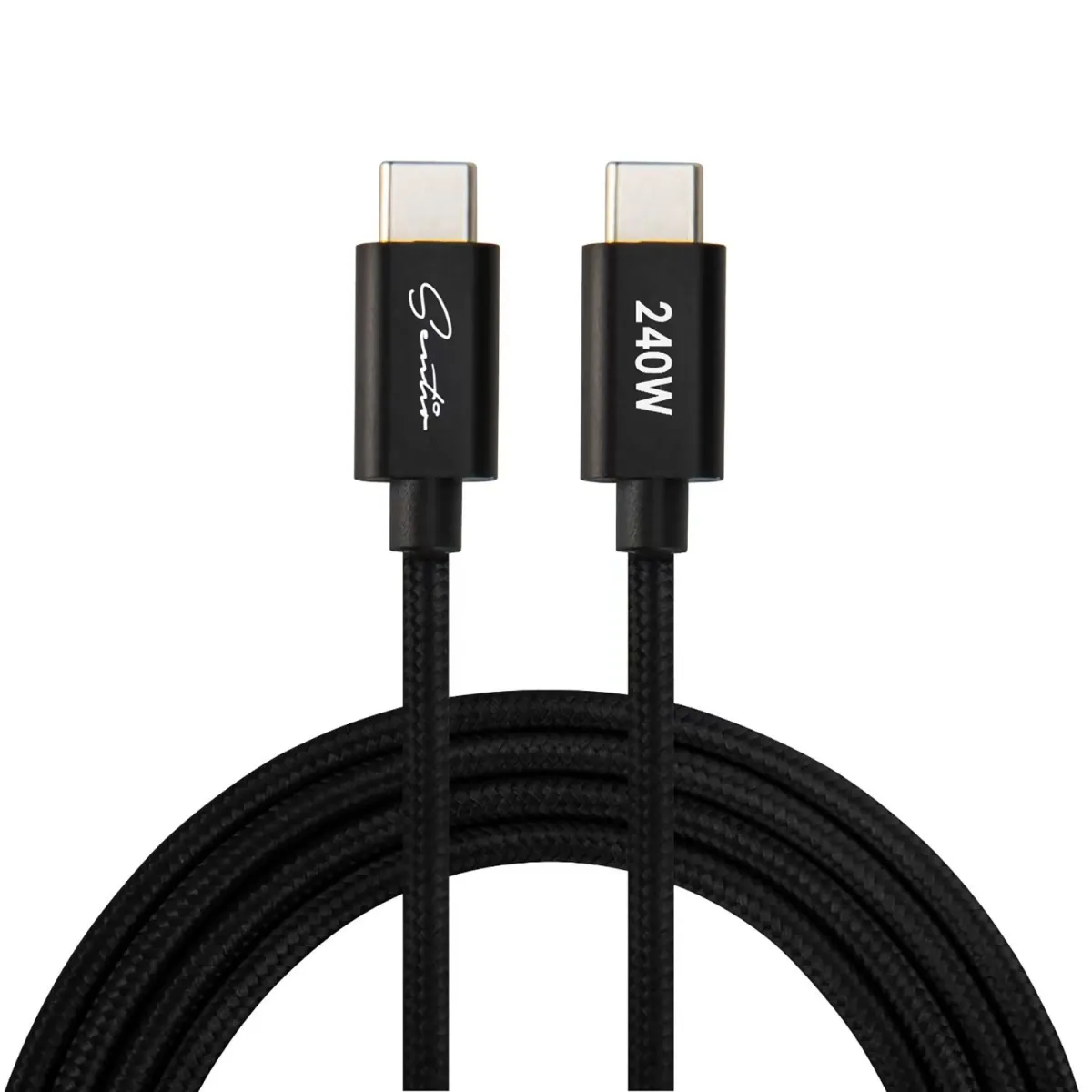 Sentio Καλώδιο USB-C to USB-C 240W 2 m Μαύρο
