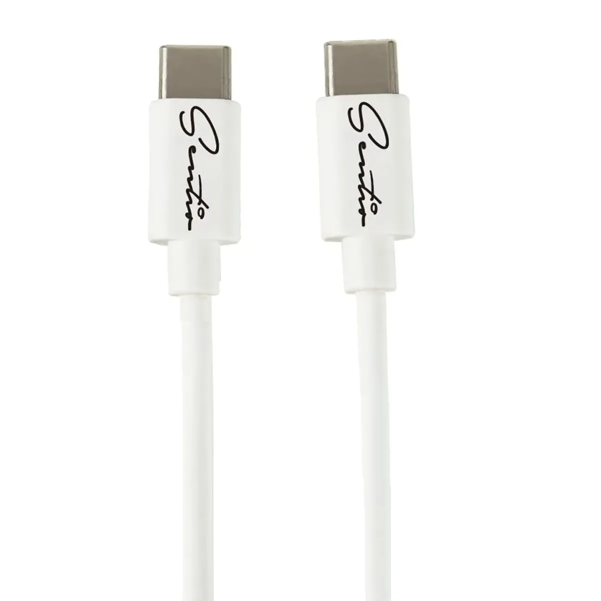 Sentio Καλώδιο USB-C to USB-C 60W 0.2 m Λευκό