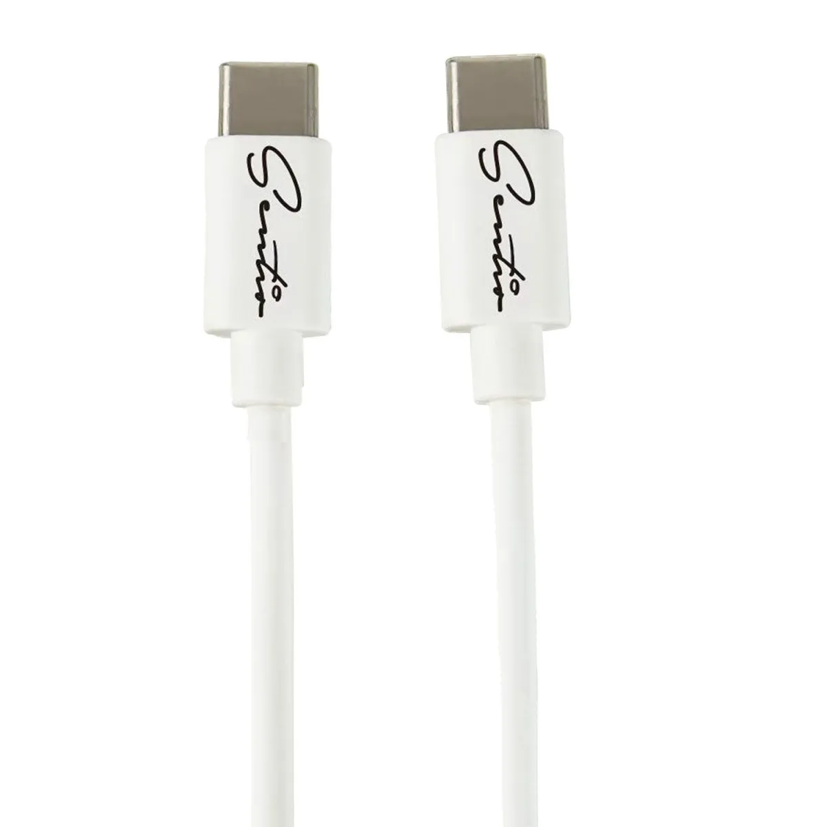 Sentio Καλώδιο USB-C to USB-C 60W 0.2 m Λευκό