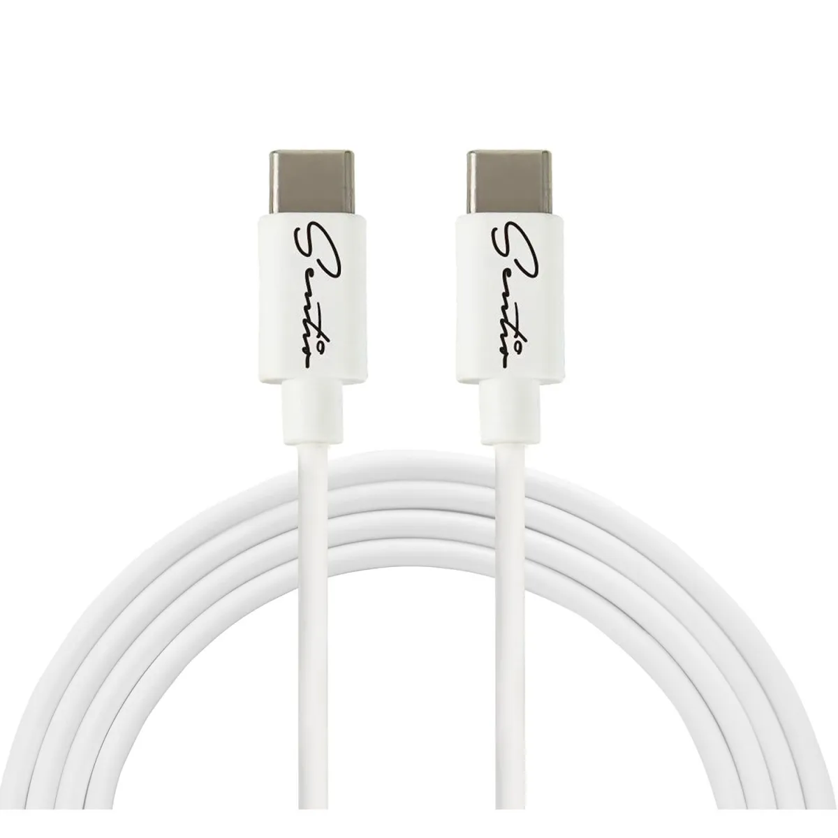 Sentio Καλώδιο USB-C to USB-C 60W 2 m Λευκό