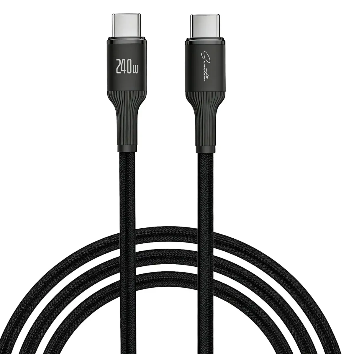Sentio Καλώδιο USB-C σε USB-C 240W 1.2 m Μαύρο