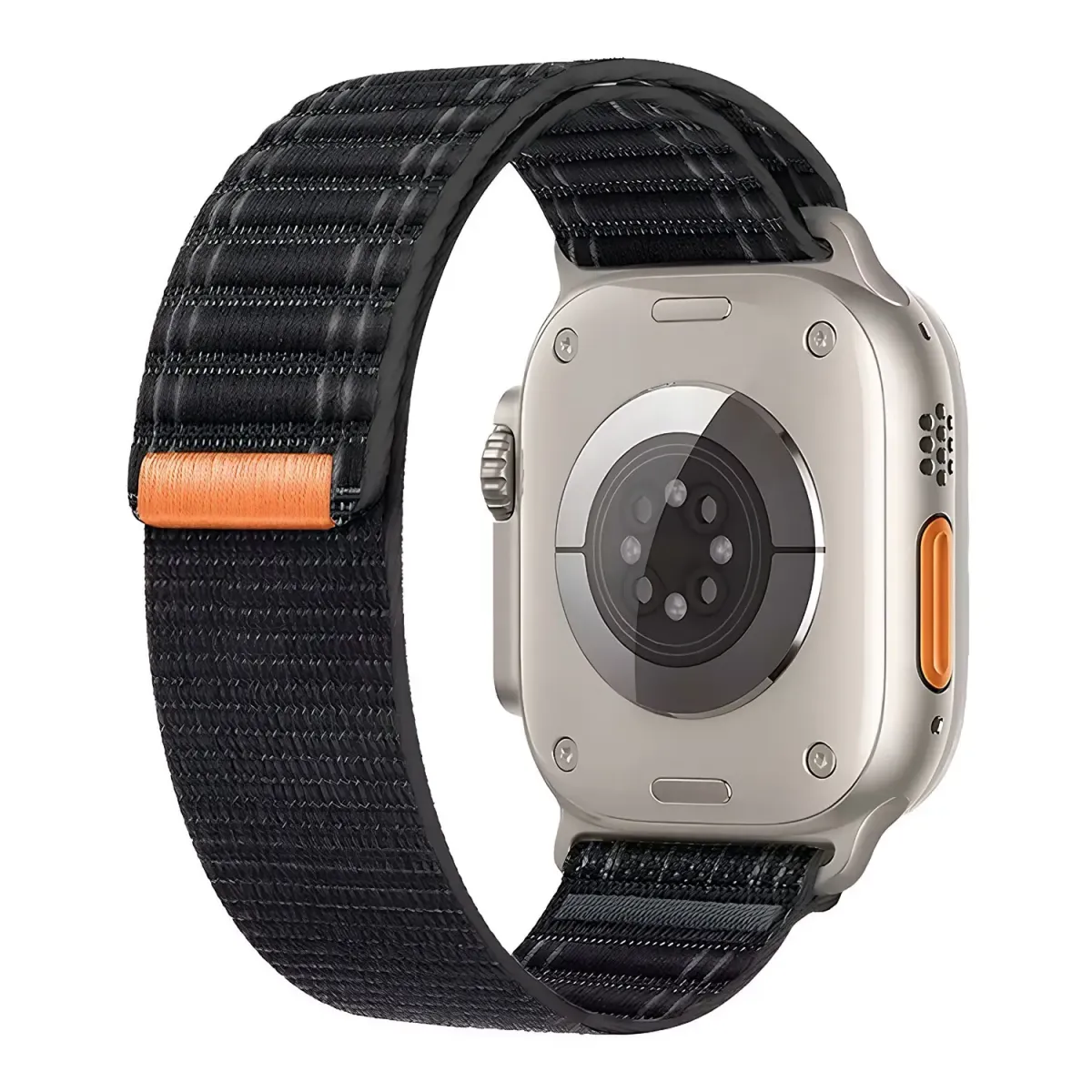 Sentio Yφασμάτινο Λουράκι για Watch 38/40/41mm Μαύρο/Πορτοκαλί