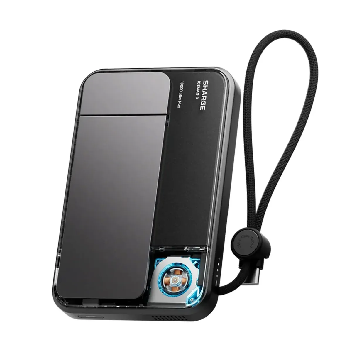 Sharge PowerΒank Icemag 3 10.000mAh 35W Μαύρο