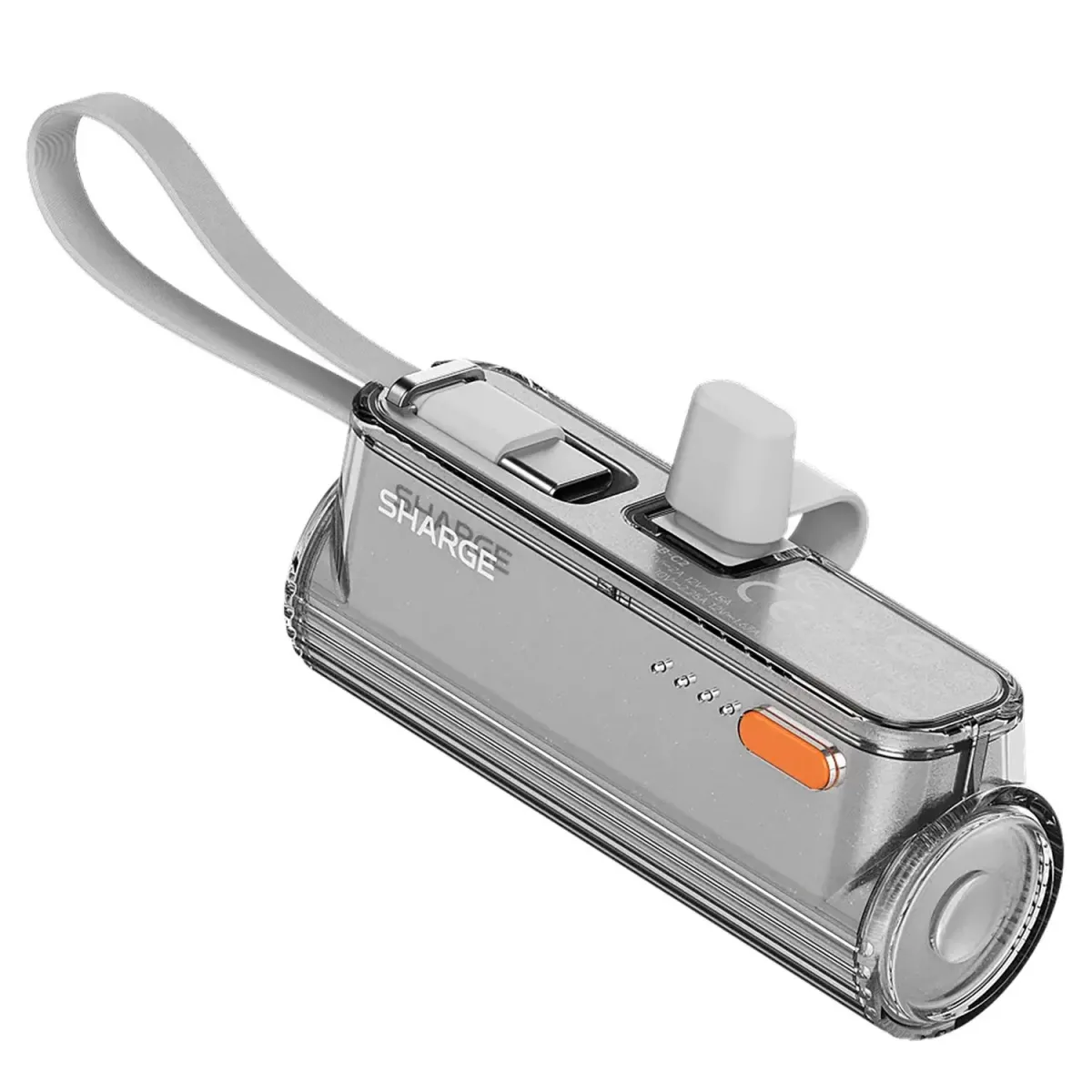 Sharge PowerBank Flow Mini 2 5.000mAhA 22.5W Λευκό