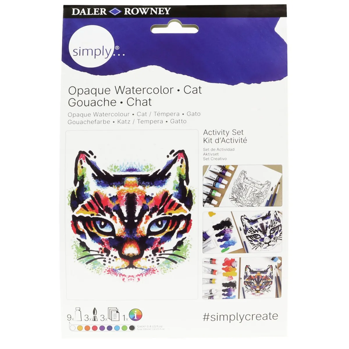 Σετ Ζωγραφικής Simply Gouache Cat