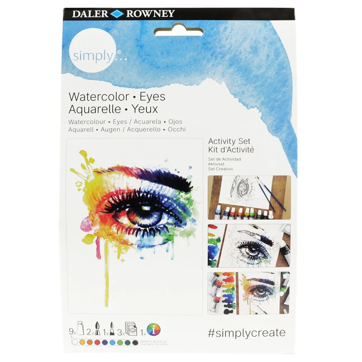 Σετ Ζωγραφικής Simply Watercolor Eyes