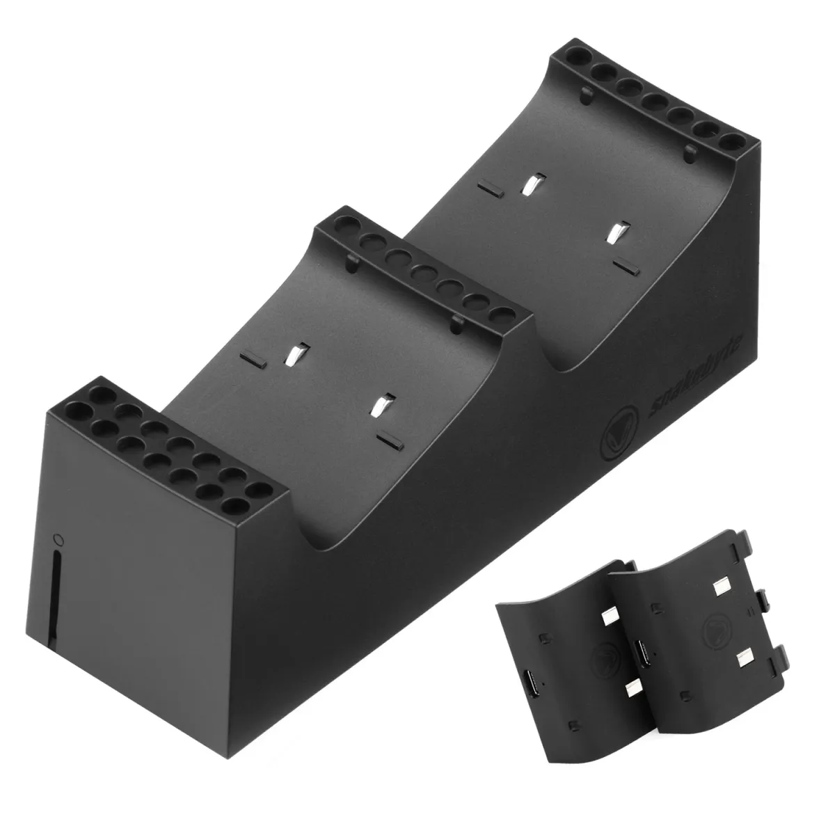 Snakebyte Twin Charge SX Black + 2 x Batteries Xbox Series