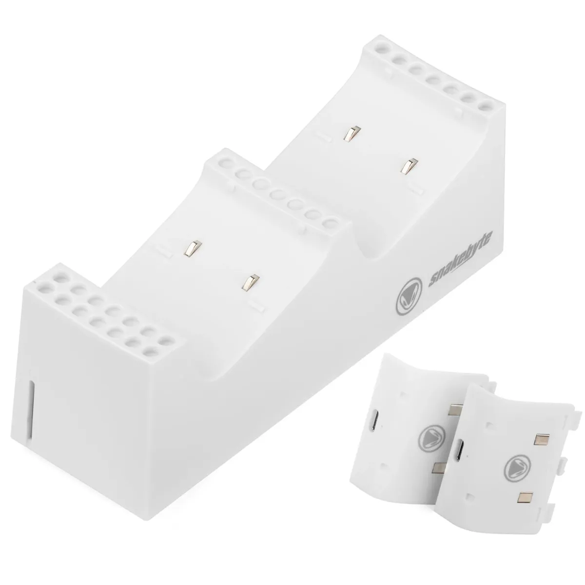 Snakebyte Twin Charge SX White + 2 x Batteries Xbox Series
