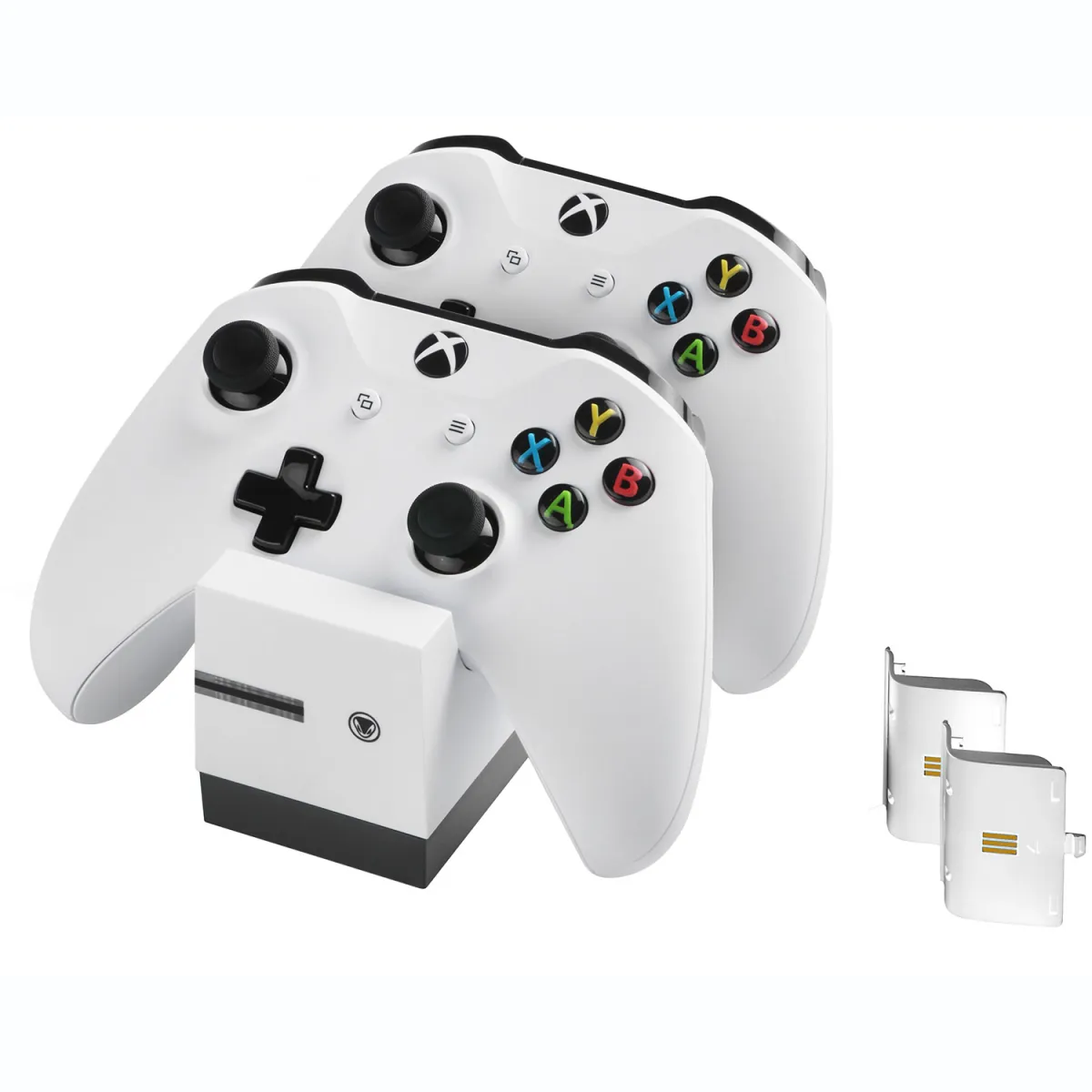 Snakebyte Twin:Charge X White + 2 x Batteries Xbox One