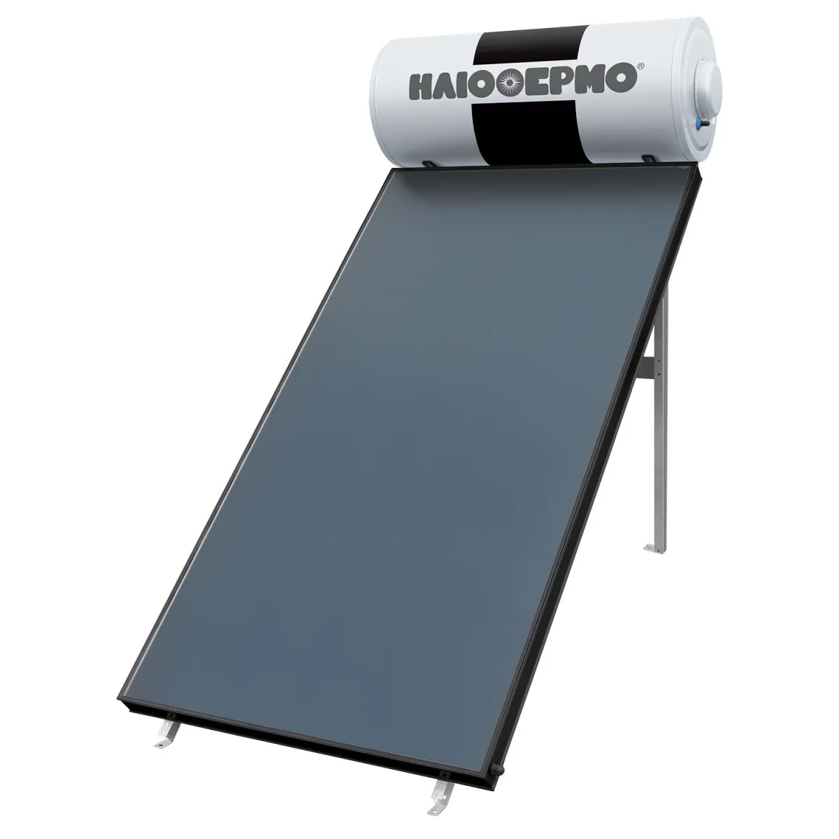 Sole Ηλιακός Θερμοσίφωνας ΗΛΙΟΘΕΡΜΟ Eco 125L/2τμ Διπλής Ενέργειας Ταράτσας