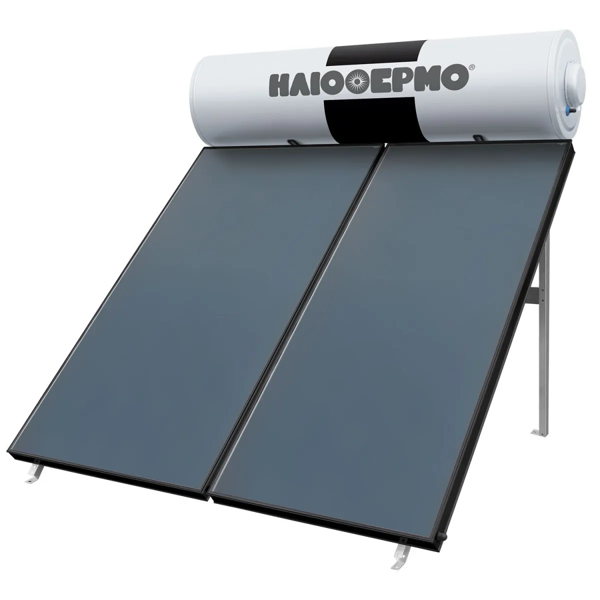 Sole Ηλιακός Θερμοσίφωνας ΗΛΙΟΘΕΡΜΟ Eco 200L/3τμ Διπλής Ενέργειας Ταράτσας