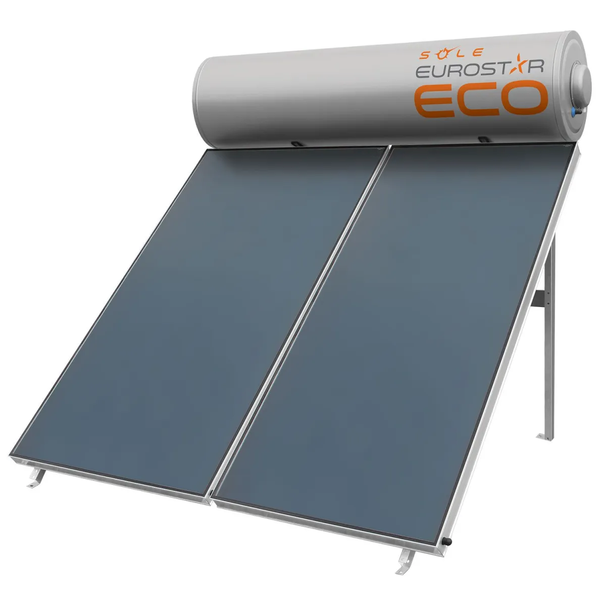 Sole Ηλιακός Θερμοσίφωνας Eurostar Eco 200L/3τμ Τριπλής Ενέργειας Κεραμοσκεπής