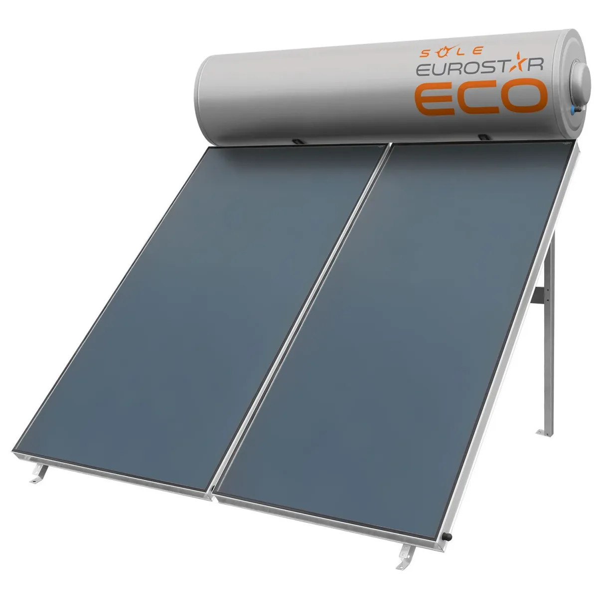 Sole Ηλιακός Θερμοσίφωνας Eurostar Eco 300L/4.6τμ Τριπλής Ενέργειας Ταράτσας