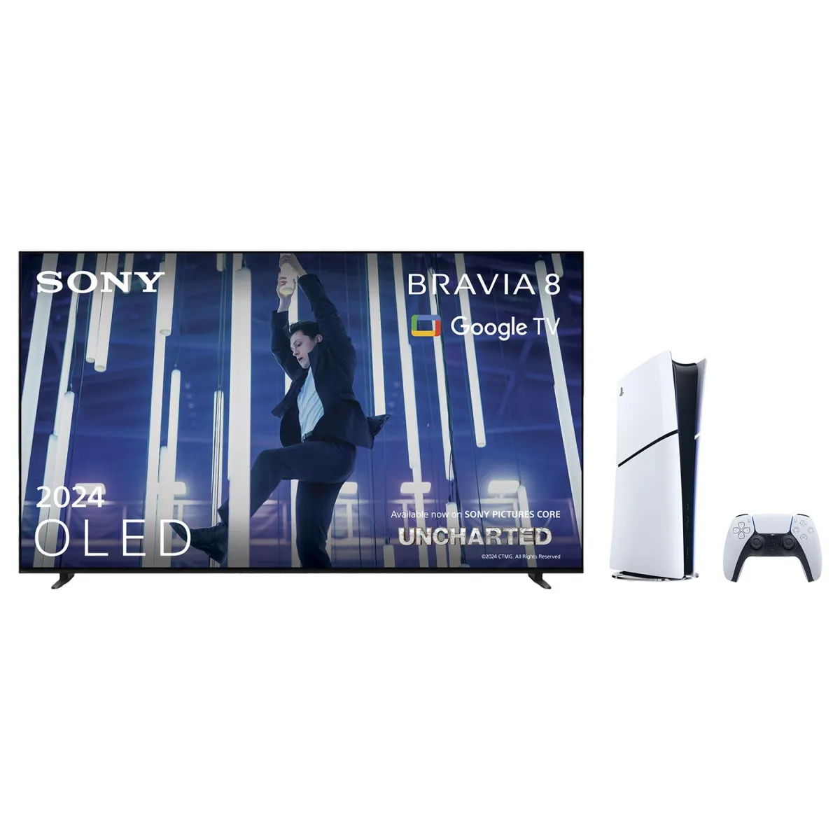 Sony 4K OLED TV 55" 55XR80 + PS5 Slim Digital