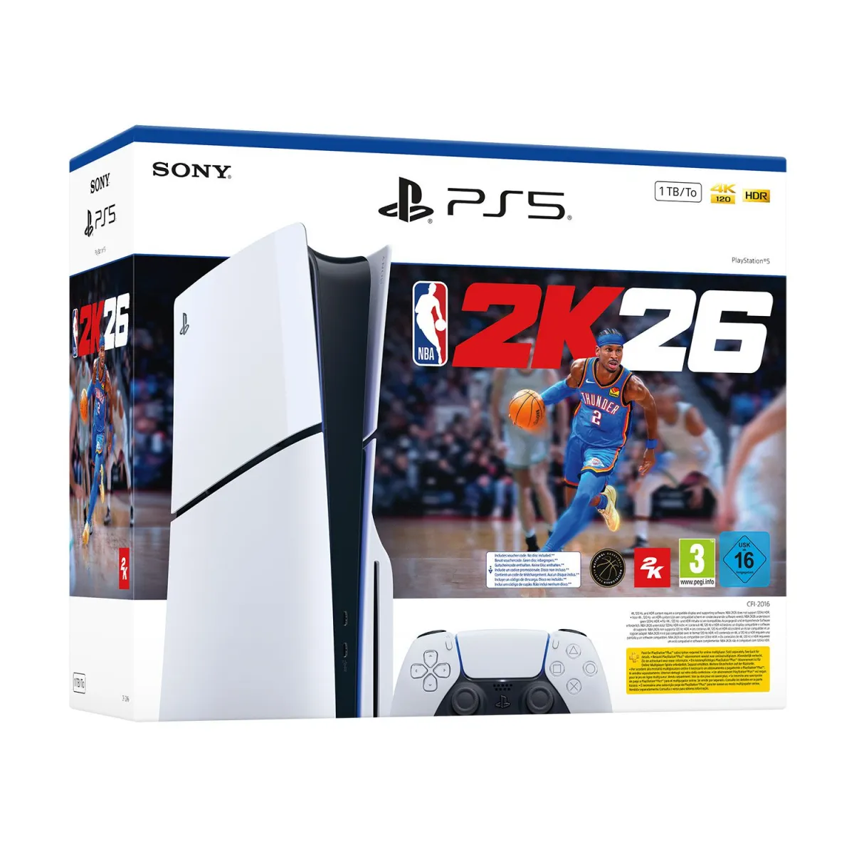 Sony PlayStation 5 + NBA 2k26 (vchr)
