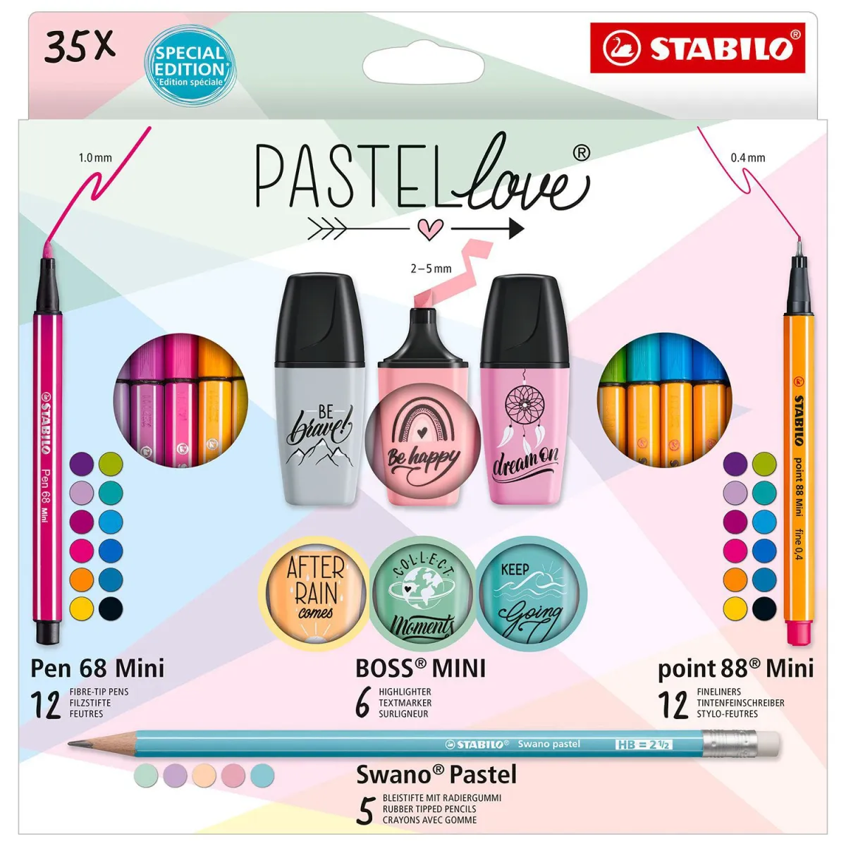 STABILO Μαρκαδόροι & Μολύβια Pastel Love 35τεμ.