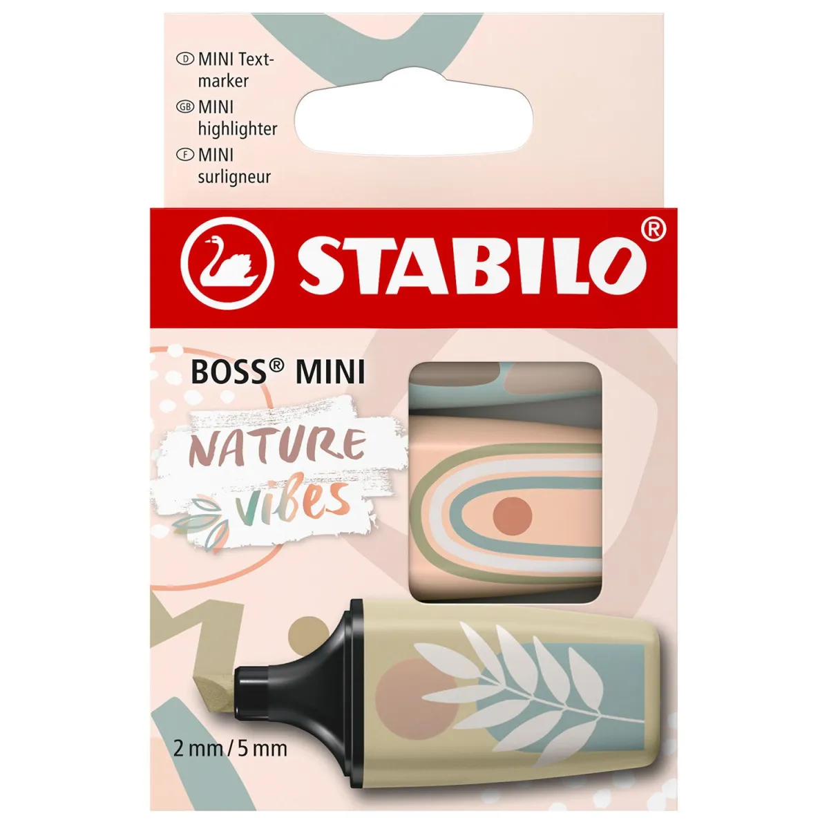 STABILO Μαρκοδόροι Υπογράμμισης Boss Nature Mini 3τεμ.