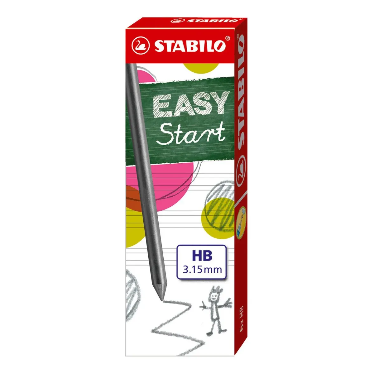 STABILO Ανταλλακτικές Μύτες Easyergo 3.15mm 6τεμ.