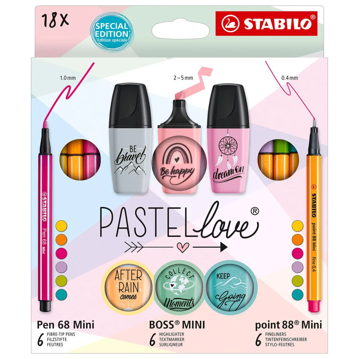 STABILO Μαρκαδόροι Pastel Love 18τεμ.