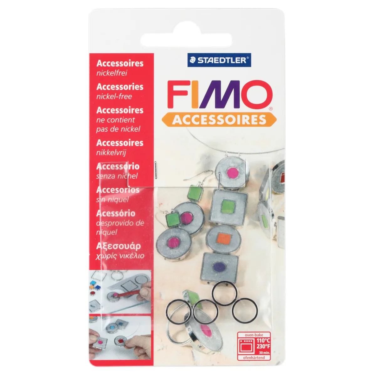 Staedtler Κρίκος Στρογγυλός 10mm Fimo 4τεμ.