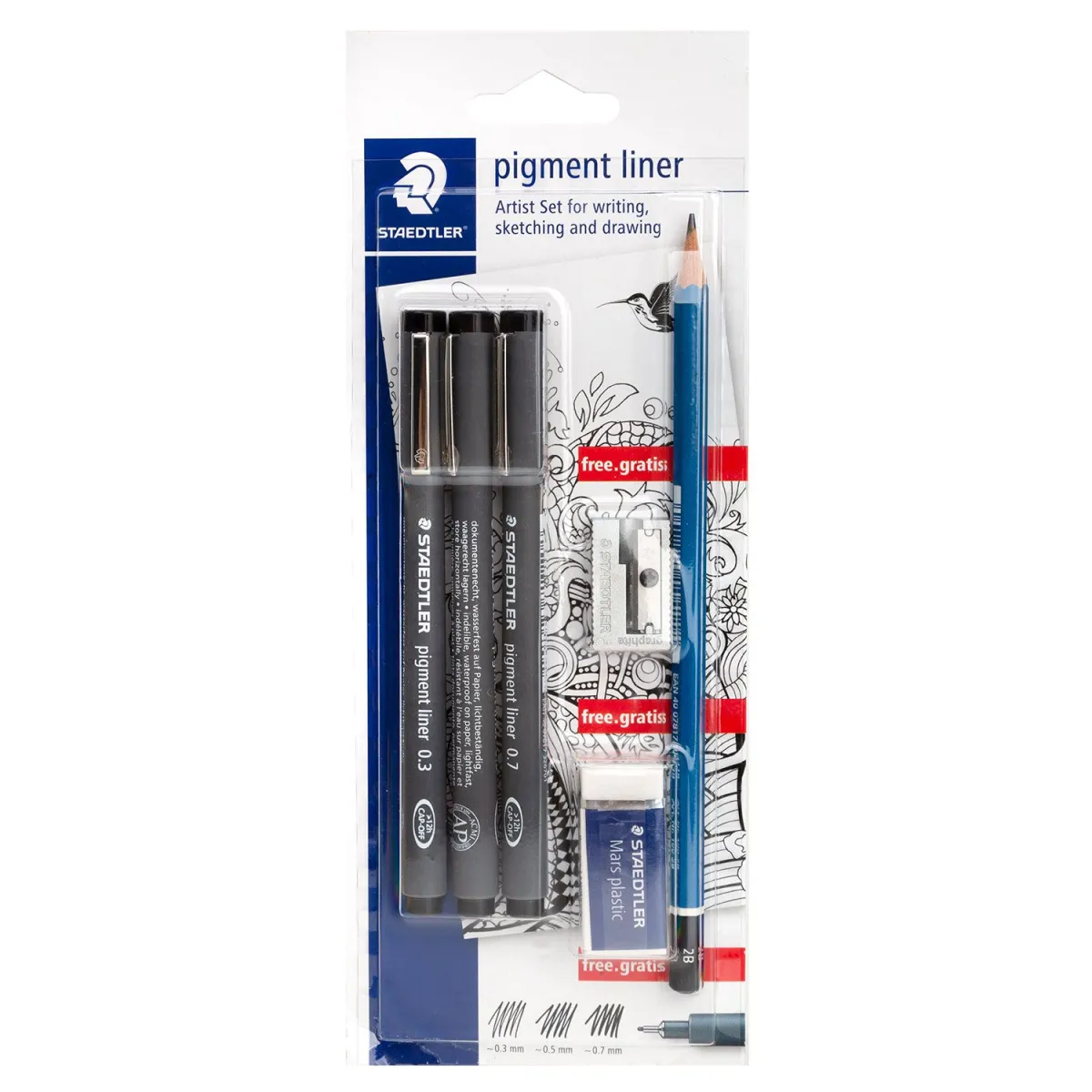 Staedtler Σετ Γραφής & Σχεδίασης Pigment Liner 6τεμ.