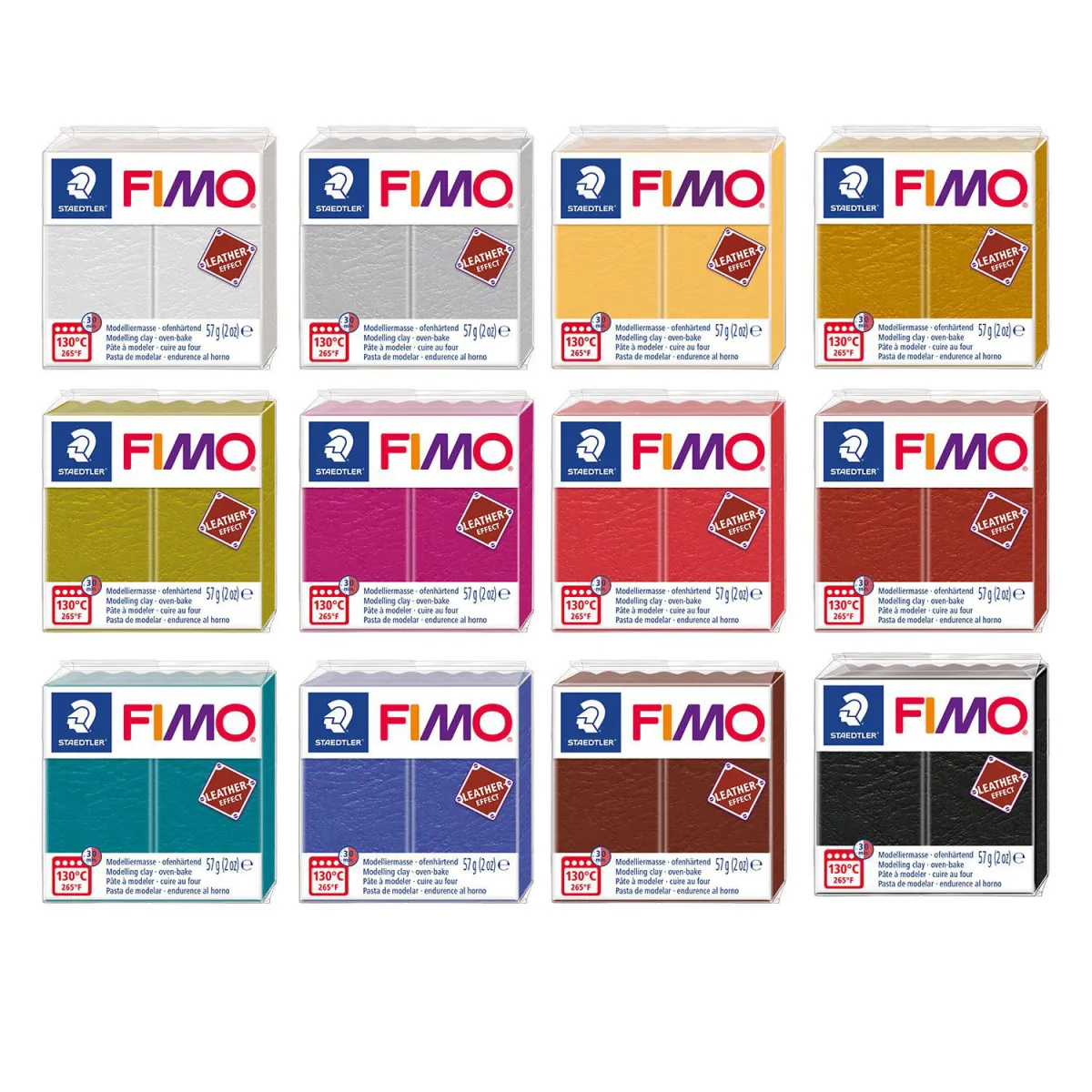 Staedtler Πηλός Πολυμερικός FIMO Leather Effect 57gr