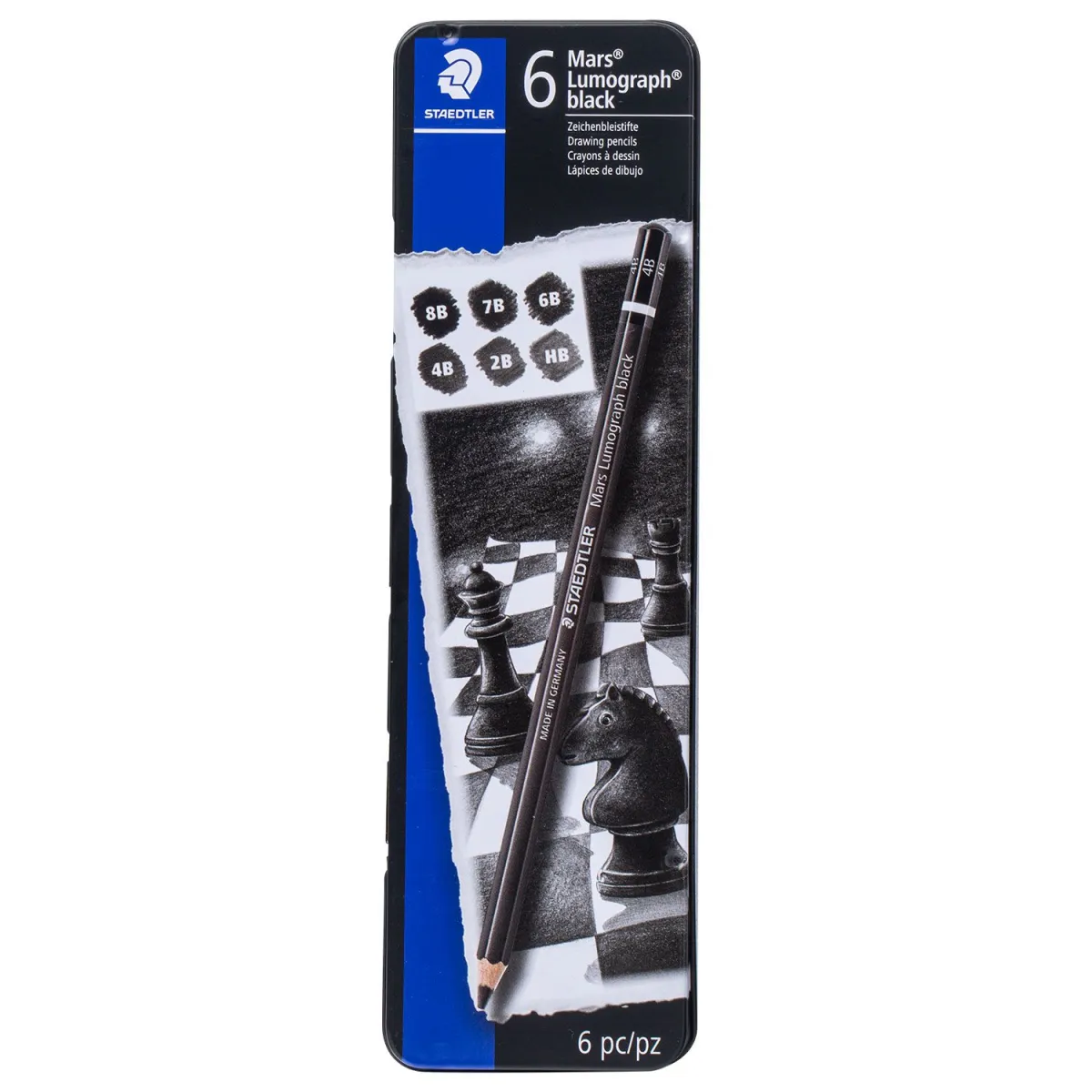 Staedtler Μολύβια Σχεδίου Lumograph 6τεμ.