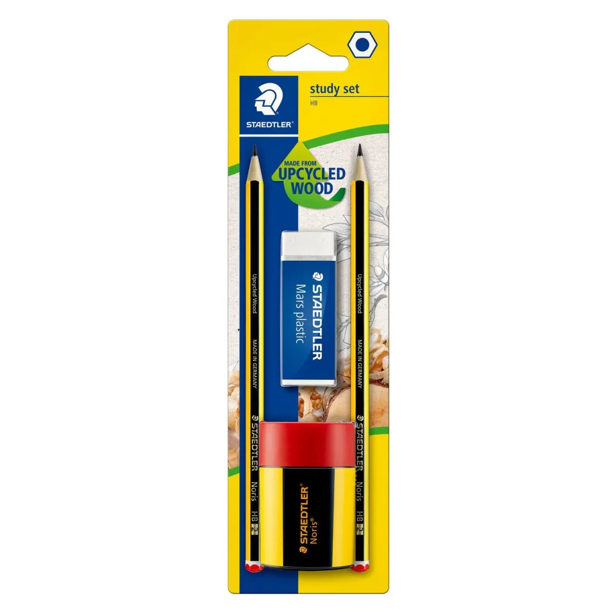 Staedtler Μολύβια Noris 120 HB 2τεμ. & Γόμα & Ξύστρα