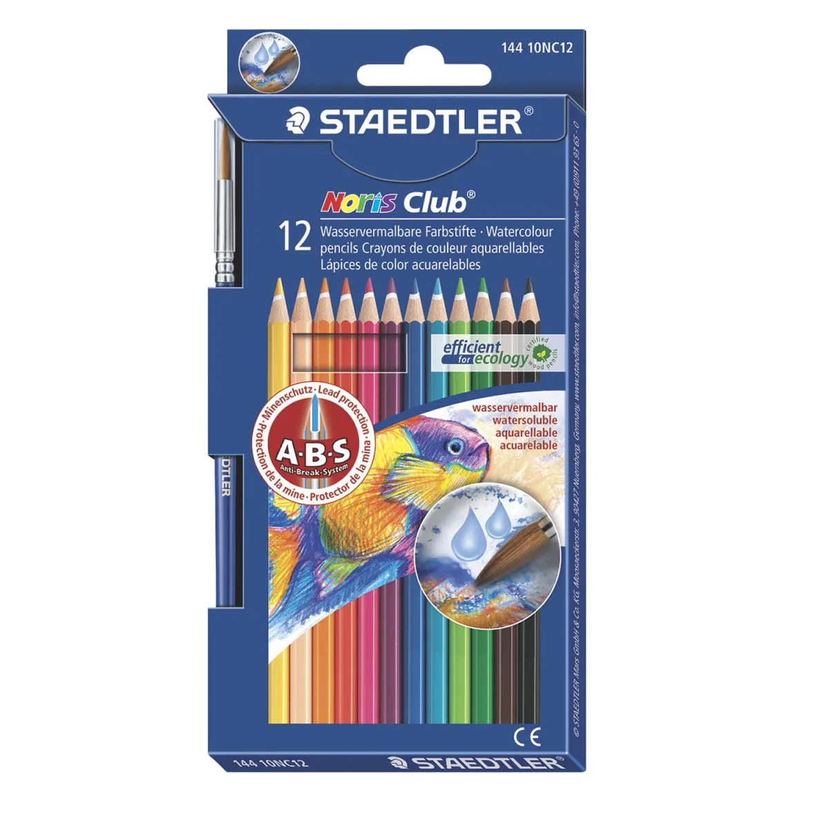 Staedtler Ξυλομπογιές Ακουαρέλας Noris 12τεμ.