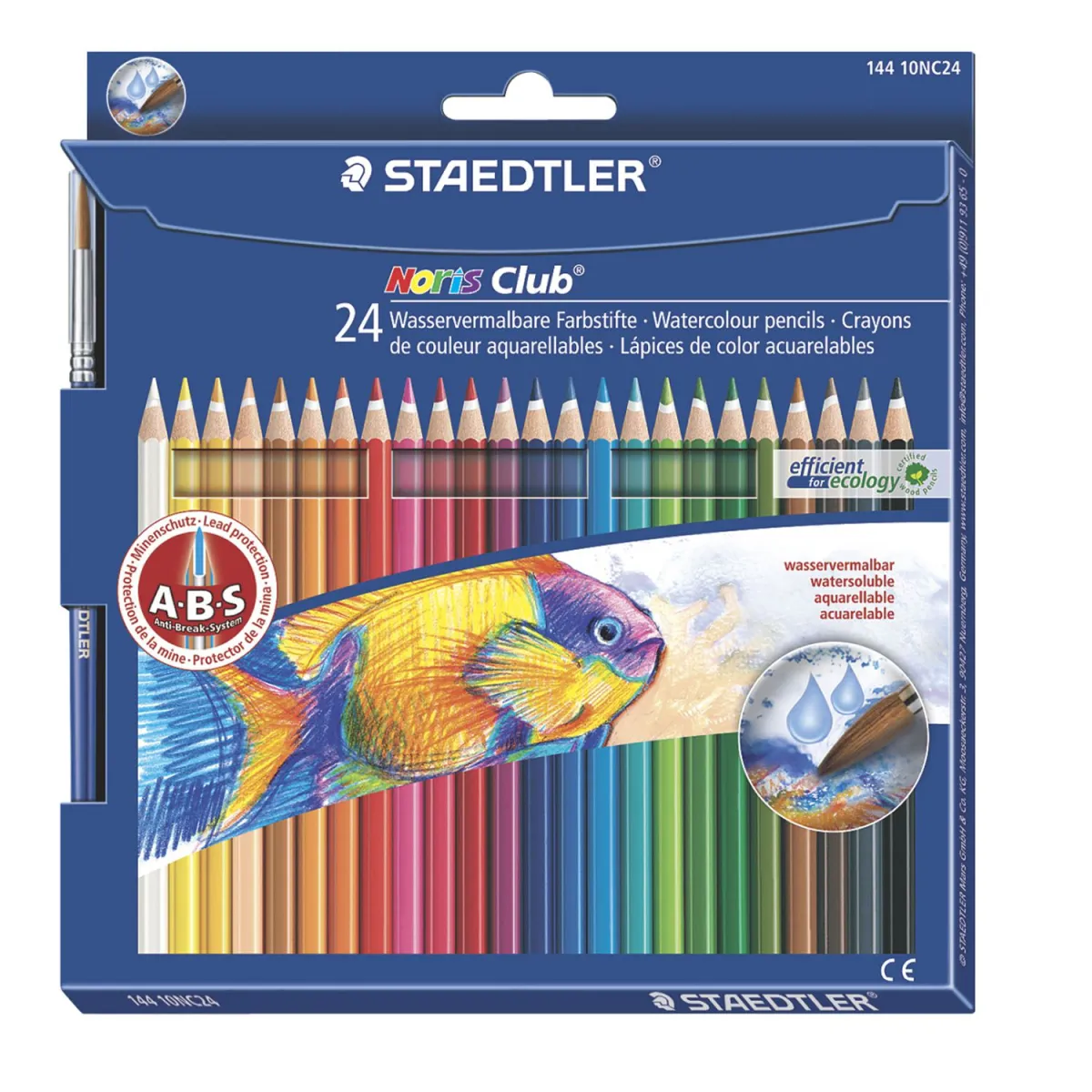 Staedtler Ξυλομπογιές Ακουαρέλας Noris 24τεμ.