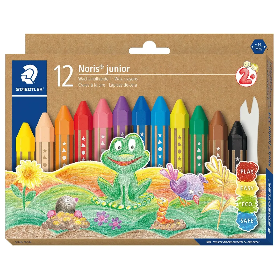 Staedtler Κηρομπογιές Noris Junior 12τεμ.
